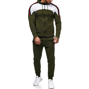 Survêtements en coton à impression personnalisée unisexe, sweat à capuche/pantalon surdimensionné pour hommes - Product Image 1