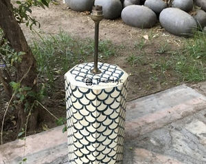 Lámpara de Mesa LED de Diseño Premium con Incrustaciones de Hueso, Hecha a Mano, E26 AC, Ecológica, Diseño Moderno para Sala de Estar, Dormitorio, Decoración de Hotel - Product Image 4