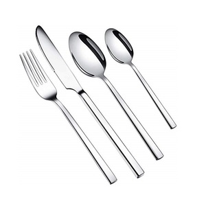 Unique Design Metal Cutlery <b>Set</b> in Square Handle Silver Plated for Home & Wedding Tabletop Dinnerware <b>Flatware</b> <b>Sets</b> - Product Image 1