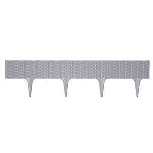 Bordo per aiuole. Modello Ibra. Dimensioni: 18,6 cm x 3,9 m. 5 pezzi per scatola. Grigio. - Product Image 1