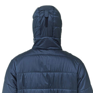 Doudounes pour hommes de qualité supérieure fermeture éclair complète couleur bleu marine tenue décontractée veste polaire d'hiver avec design imprimé DGT - Product Image 3