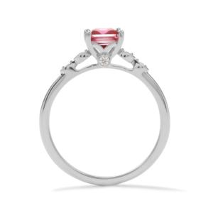 Sterling Silber Rhodium-Plattierter <span class=keywords><strong>Cruzeiro</strong></span> Topas-Ring mit Weißem Zirkon 0,90ct Natürlich Geschliffener Stein - Product Image 3