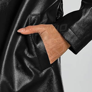 Manteau en cuir pour femme de qualité supérieure, style moderne, tissu confortable, idéal pour l'hiver - Product Image 6