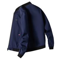 Veste bomber personnalisée en polyester/coton avec logo du club sportif, col montant, broderie hiver, imperméable et respirante