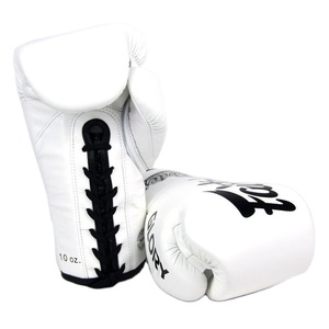 Impression personnalisée Fairtex Glory Gants de boxe blancs Gants de boxe OEM de haute qualité à lacets Gants d'entraînement professionnels OEM - Product Image 2