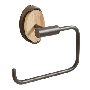 Hot sale Prices Metal <b>Toilet</b> Paper <b>Holder</b> With Black Finishing Wall Mount Tissue <b>Roll</b> For Bathroom Washroom Usage - Product Image 2