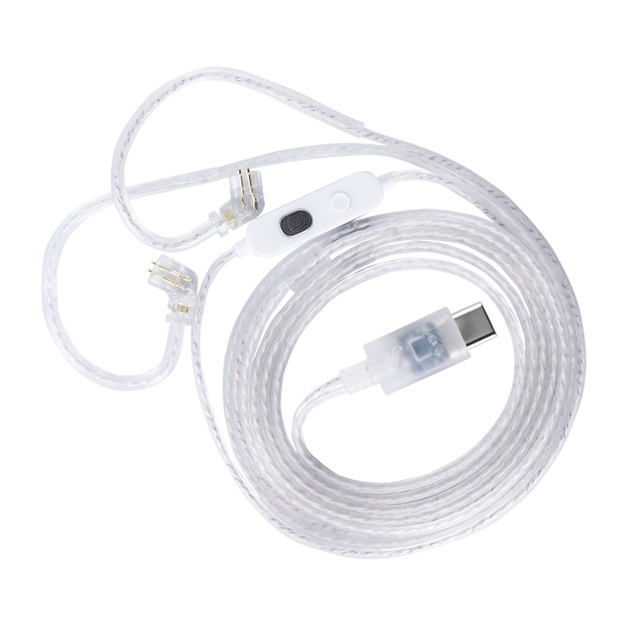 KZ Upgrade Earphone Cable Silver Plated Wire Type-C 2PIN 0.75mm for KZ ZSN ZSX EDX PRO ZS10 PRO X Castor