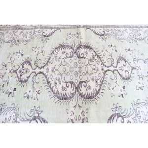 พรมขนาด 6.1x10.3 ฟุต, พรมตุรกีโบราณขนาดใหญ่, พรมขนสัตว์สีเขียว - Product Image 4