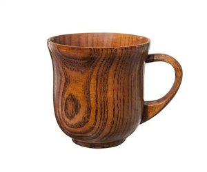 Taza de madera de diseño de color natural más vendida, el mejor diseño de material único para interiores y exteriores - Product Image 2