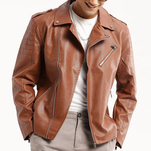 Veste en cuir pour homme sur mesure 2026, qualité supérieure, col montant, style urbain, veste en cuir personnalisée très populaire - Product Image 1