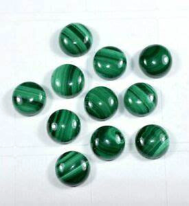Haute qualité 4x4 MM Malachite naturelle ronde Cabochon vert pierre précieuse en vrac pour bijoux - Product Image 1