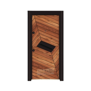 Mejor Diseño Exterior Moderno Manual con Acabado en PVC, Prevención de Incendios, 2 Años de Garantía, Aplicaciones para Hoteles, Villas y Almacenes, Acero-Madera - Product Image 3