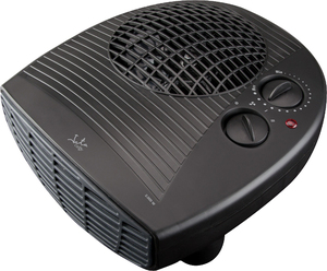 Termoventilatore orizzontale nero super silenzioso 1000W/2000W (Jata TV63) - Product Image 2