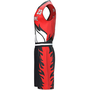 Imprimé personnalisé hommes dernière conception de basket-ball sport maillot sublimation sans manches vêtements de basket-ball personnalisés - Product Image 6