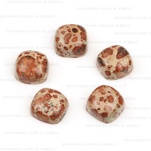 Único Natural rojo asteroide jaspe 10x10mm cojín corte cuarzo plano cabujón fabricante indio para la fabricación de joyas sueltas - Product Image 2