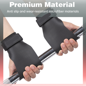 Empuñaduras de elevación eléctrica de fibra de carbono Correas de muñeca ajustables Empuñadura de elevación eléctrica de fibra de carbono Pull Up - Product Image 6