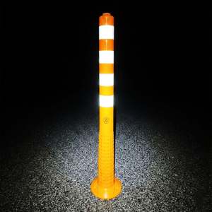 100 X 8 cm TPE Delineator Yellow Reflective Fabric with <b>Socket</b> High Visibility Traffic Control Tool - Product Image 3