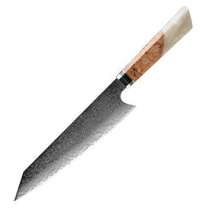 Venta al por mayor personalizado OEM ODM cubertería fábrica japonesa Damasco acero Chef cuchillo rebanador cuchillo para carne fruta vegetal corte - Product Image 1