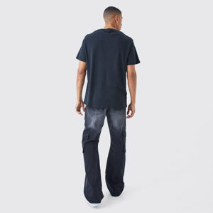 Camiseta deportiva de algodón de alta calidad con cuello redondo para hombre, nuevo diseño de moda con impresión de logotipo personalizado - Product Image 4