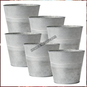 Maceta de flores de metal de hierro con diseño único, macetas de jardín decorativas atractivas para uso doméstico - Product Image 3