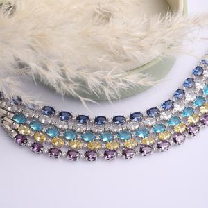 Améthyste CZ Stone Argent 925 Vente en gros de bijoux fins artisanaux Bracelet de tennis de forme ronde - Product Image 4