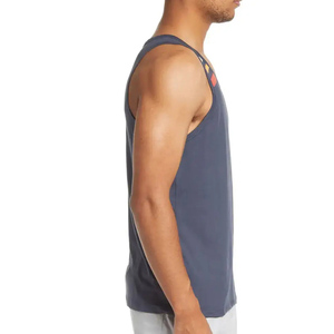 Bas prix été hommes débardeurs hommes vêtements de sport sans manches Fitness doux confortable ajusté hommes rue Stringer haut - Product Image 6