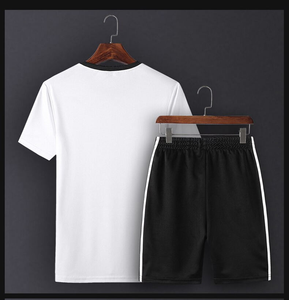 Ensemble de chemises et de shorts de sport pour hommes, automne, longueur genou, haute qualité, 2 en 1, polyester/coton - Product Image 4