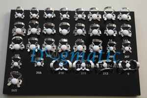 Kit de abrazaderas de presa de goma de 31 piezas de alta calidad Dogmatic International, hoja de acero inoxidable negro, instrumentos de fuente de alimentación Manual - Product Image 5