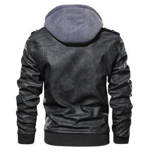 Chaqueta de cuero transpirable personalizada para hombre de nueva temporada, chaquetas de cuero para hombre al por mayor - Product Image 4