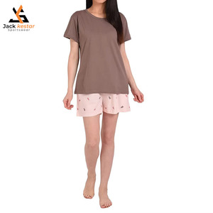 Ensemble Twin le plus vendu, vêtements tendance, décontractés, t-shirt court et short, été - Product Image 1