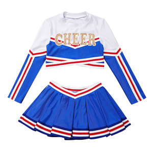 ชุดยูนิฟอร์มเชียร์ลีดเดอร์ของคุณเองชุดยูนิฟอร์มเชียร์ลีดเดอร์โพลีเอสเตอร์100% สไตล์ล่าสุด - Product Image 3