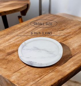 Bandeja de Mármol de Grado Alimenticio, Bandeja para Almuerzo, Plato para Cena, Bandeja para Servir Comida Rápida, Plato para Mesa de Centro, Adornos - Product Image 4