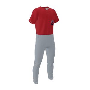 Ensemble pantalon en jersey d'entraînement pour club scolaire unisexe pour hommes et femmes uniformes de baseball légers et respirants à séchage rapide techniques imprimées - Product Image 1
