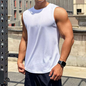 Débardeurs de sport avec logo personnalisé pour hommes, vêtements de sport, débardeur de gymnastique à la mode pour hommes, stringer, fitness - Product Image 1