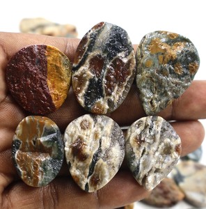 Venta al por mayor Ocean Jasper Cabochon, Ocean Jasper Gemstone Lot, Natural Ocean Jasper Loose Stone Lot para la fabricación de joyas Stone - Product Image 1