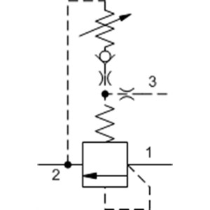 Válvula de elemento modulante normalmente cerrada con función de alivio Sun Hydraulics RVCBLAN - Product Image 1