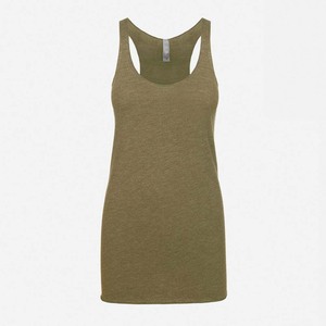 เสื้อกล้ามสายเว้าเรเซอร์แบคของผู้หญิงผ้าสามผสม - Product Image 5