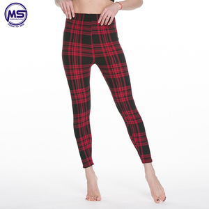 Push Up Leggings femme Fitness Leggings femmes imprimer rayé Plaid Leggings dame personnalisé vêtements de sport - Product Image 5