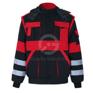 Chaqueta de Seguridad de Alta Visibilidad para Hombre, Talla Grande, Transpirable, de Secado Rápido, Algodón/Poliéster, con Protección Contra Pinchazos - Product Image 1