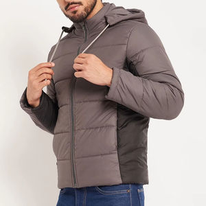 Blouson aviateur pour homme, coque en toile, respirant, écologique, blouson matelassé, veste d'hiver - Product Image 2