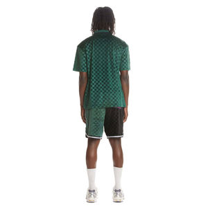 Polo Unisex a Cuadros con Cierre, Polo Moderno con Diseño de Cuadros Atrevidos, Ideal para Atuendos Diarios, Golf - Product Image 2