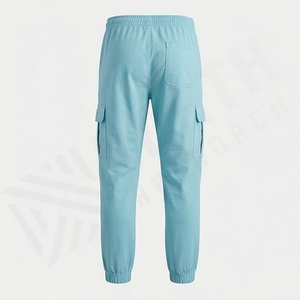 Pantalons de jogging à jambe droite pour homme, ample, décontracté, surdimensionné, vintage, délavé à l'acide, ourlet ouvert, évasé, léger, respirant, automne - Product Image 2