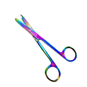 Ciseaux de point chirurgical sur mesure titane couleur enduit métal acier chirurgical médical utilisation d'hôpital ciseaux de point - Product Image 1