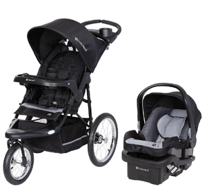 Cochecito y Silla de Auto para Bebé Ligero de la Marca Baby Trend, Nuevo, con Garantía de 3 Años, Detalles en Negro y Gris - Product Image 1