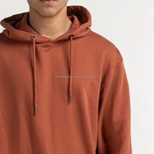 Sudadera con Capucha Personalizada 100% Algodón para Hombre, Diseño Sólido, Sudadera Holgada con Capucha Extra Grande para Hombre - Product Image 6