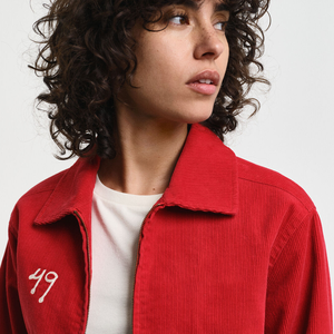 Chaquetas universitarias cortas y cortas con cremallera para mujer para estilo navideño y de Año Nuevo con logotipos y colores personalizados - Product Image 5