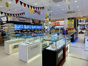 Heavy Duty Metal Jewelry Display <b>Showcase</b> LED Lighting-OEM Accepted Customizable Size Color Waterproof Phone Shop Retail Display - Product Image 5