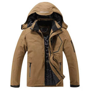 Chaqueta de Esquí de Montaña Personalizada con Capucha y Cremallera, Transpirable, Resistente al Viento, de Secado Rápido, para Hombre - Product Image 1