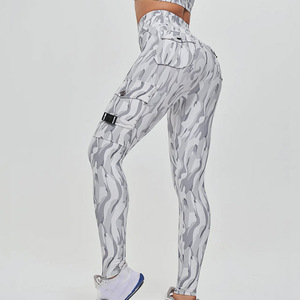 Leggings sublimés grande taille pour femmes collants de fitness Oem avec collants d'entraînement d'hiver extensibles dans les 4 sens - Product Image 3