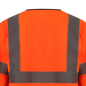 Chaleco de seguridad para el trabajo de invierno 2025 con material reflectante de alta visibilidad Logotipo personalizable Mangas completas - Product Image 4